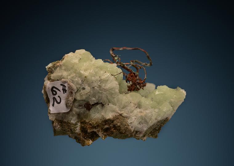 COPPER on PREHNITE
